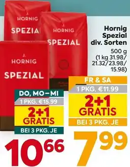 Billa Hornig Spezial Angebot