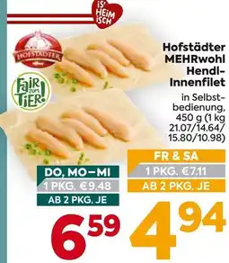 Billa Hofstädter Hendl- Innenfilet Angebot