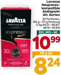 Billa Lavazza Nespresso- kompatible Alukapseln Angebot