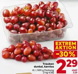 Billa Trauben dunkel, kernlos Angebot