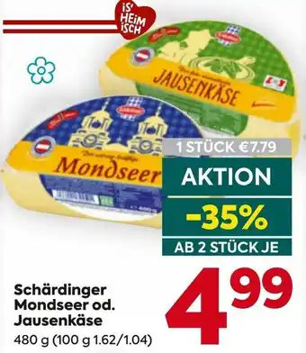 Billa Schärdinger Mondseer od. Jausenkäse Angebot