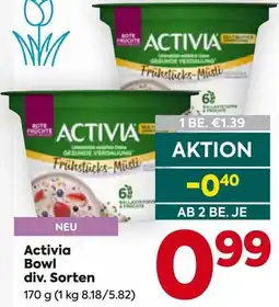 Billa Activia Bowl Angebot