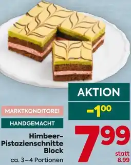 Billa Himbeer- Pistazienschnitte Block Angebot