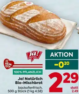 Billa Ja! Natürlich Bio-Mischbrot Angebot