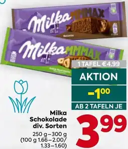 Billa Milka Milka Schokolade div. Sorten Angebot