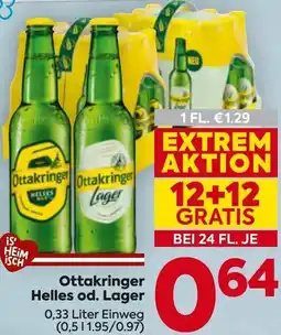 Billa Ottakringer Helles od. Lager Angebot