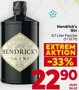 Billa Hendrick's Gin Angebot