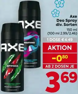 Billa Axe Deo Spray Angebot