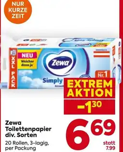 Billa Zewa Toilettenpapier Angebot
