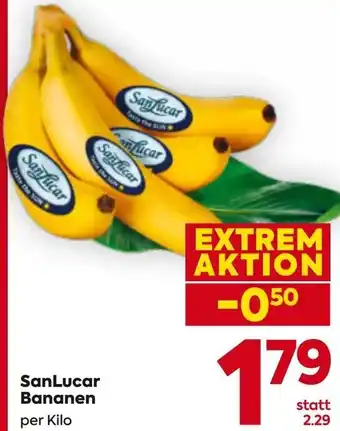 Billa SanLucar Bananen Angebot
