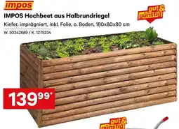 Lagerhaus Impos Hochbeet aus Halbrundriegel Angebot