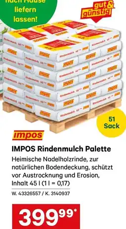 Lagerhaus Impos Rindenmulch Palette Angebot