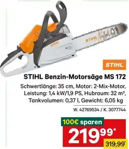 Lagerhaus Stihl Benzin-Motorsäge Angebot