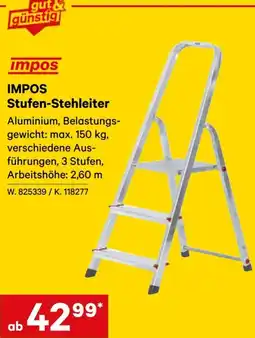 Lagerhaus Impos Stufen-Stehleiter Angebot