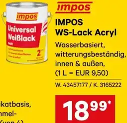 Lagerhaus Impos WS-Lack Acryl Angebot