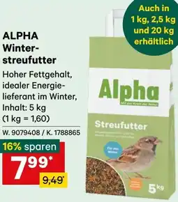 Lagerhaus Alpha Winter- streufutter Angebot