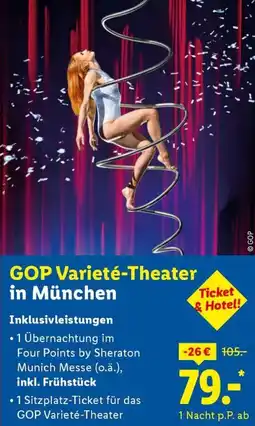 Lidl Reisen GOP Varieté-Theater in München Angebot