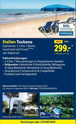 Lidl Reisen Italien Toskana Angebot