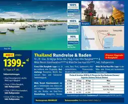 Lidl Reisen Thailand Rundreise & Baden Angebot