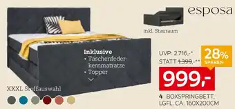 XXXLutz Esposa boxspringbett Angebot