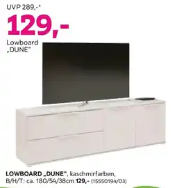 Mömax Lowboard Dune 3 Kaschmirfarben Angebot