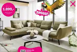 Mömax Wohnlandschaft Trendy Olivgrün Angebot