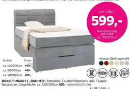 Mömax Boxspringbett Runner Angebot