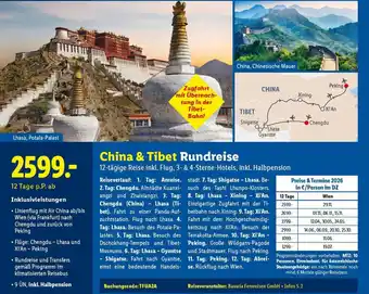 Lidl Reisen China & Tibet Rundreise Angebot