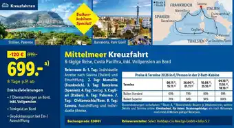 Lidl Reisen Mittelmeer Kreuzfahrt Angebot