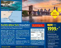 Lidl Reisen Karibik &New York Kreuzfahrt Angebot