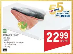Metro Bio Lachs Filet Angebot