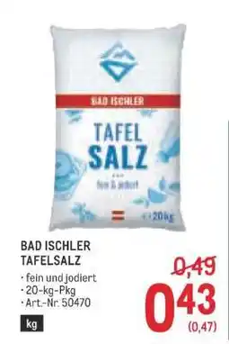 Metro Bad Ischler Tafelsalz Angebot