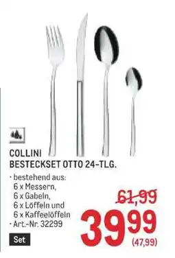 Metro COLLINI BESTECKSET OTTO 24-TLG Angebot