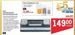 Metro CASO VAKUUMIERGERÄT VRH 790 ADVANCED PRO Angebot