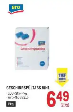 Metro GESCHIRRSPÜLTABS 8IN1 Angebot