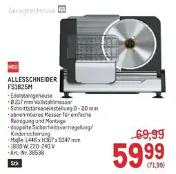 Metro ALLESSCHNEIDER FS1825M Angebot