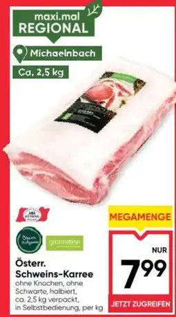 Maximarkt Schweins-Karree Angebot