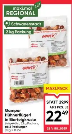 Maximarkt Hühnerflügerl in Bierteigkruste Angebot