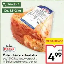 Maximarkt Österr. hintere Surstelze Angebot