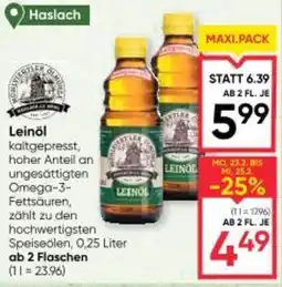 Maximarkt Leinöl Angebot