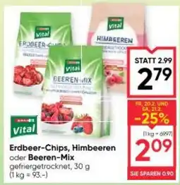 Maximarkt Erdbeer Chips HimbeerenERDBEER- Beeren-Mix Angebot