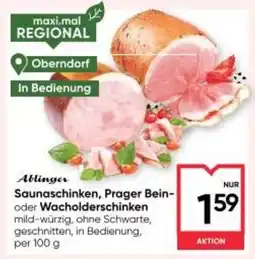 Maximarkt Saunaschinken, Prager Bein Wacholderschinken Angebot