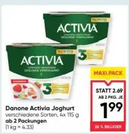 Maximarkt Activia Joghurt Angebot