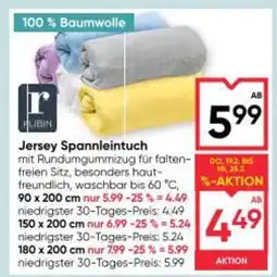 Maximarkt Jersey Spannleintuch Angebot