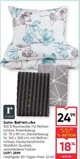 Maximarkt SatinRUBIN Bettwäsche Angebot