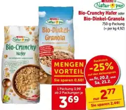 Interspar Bio-Crunchy Hafer Bio-Crunchy Hafer oder Bio-Dinkel-Granola Angebot