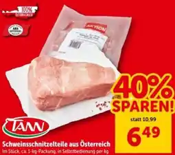Interspar Schweinsschnitzelteile aus Österreich Angebot