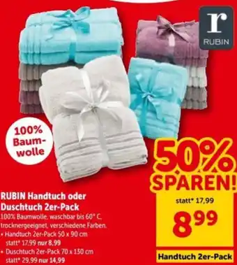 Rubin handtuch oder duschtuch 2er-pack