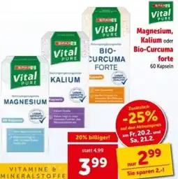 Interspar Magnesium, Kalium oder Bio-Curcuma Angebot
