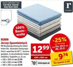Interspar Rubin jersey-spannleintuch Angebot